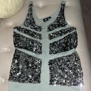 Rock and republic tank with sequins